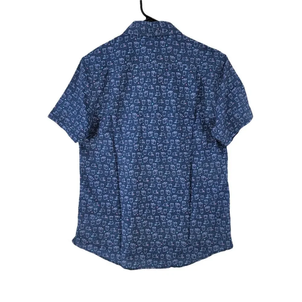Southern Shirt Men's Party Foul Short Sleeve Baja Shirt - Picture 6 of 7